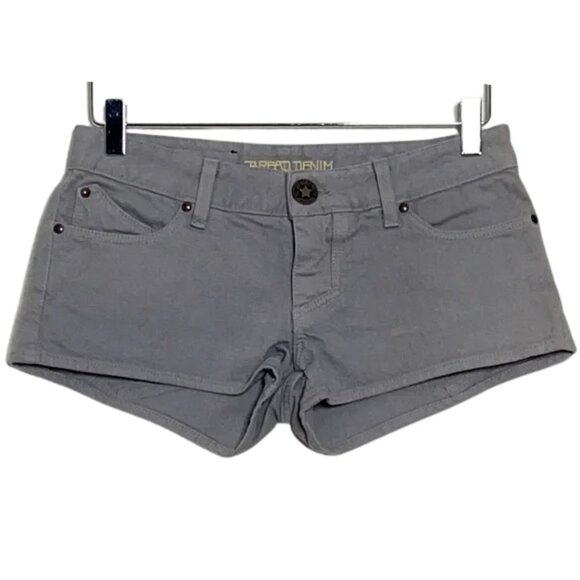 NEW Bread Denim Revolve Gray Jean Shorts w/ Back Pocket Zipper Detail Sz. 28 - Picture 1 of 4